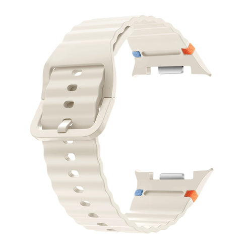 Bracelet silicone Wave Samsung Galaxy Watch 8 Classic (lumière stellaire)