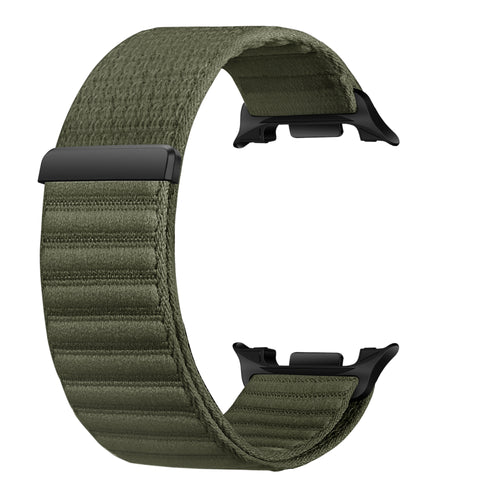 Bracelet nylon Wave Samsung Galaxy Watch 8 Classic (vert foncé)