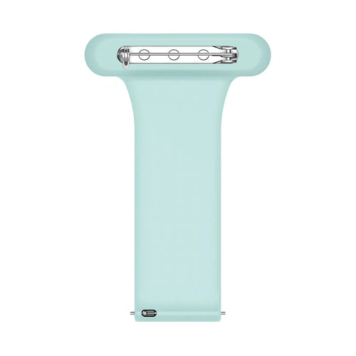 Silicone Nurse Fob, light green, without a watch, 3/4 front view