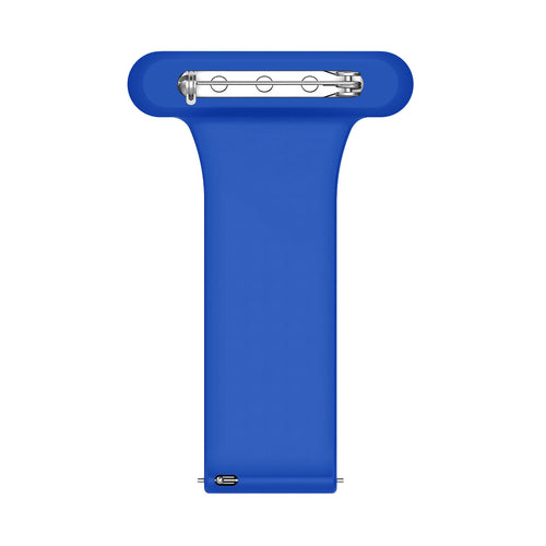 Silicone Nurse Fob, dark blue, without a watch, 3/4 front view