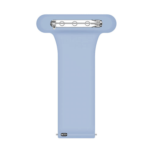 Silicone Nurse Fob, light blue, without a watch, 3/4 front view