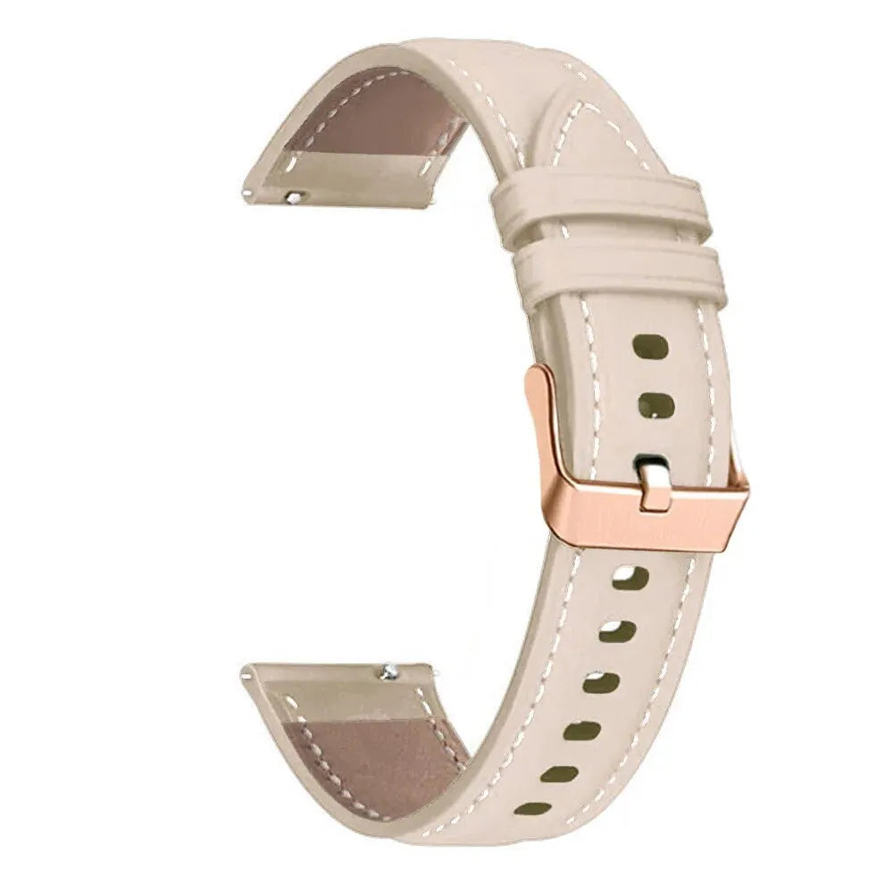 Bracelet cuir véritable Huawei Watch GT 7 - 41mm (beige)