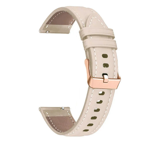 Bracelet cuir genuina Fossil Gen 5e - 42mm (beige)