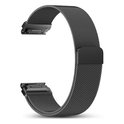 Bracelet milanais premium Garmin Approach S70 - 42mm (noir)