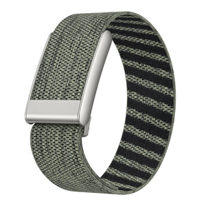 Bracelet nylon compatible avec Whoop 4.0 (gris-vert)