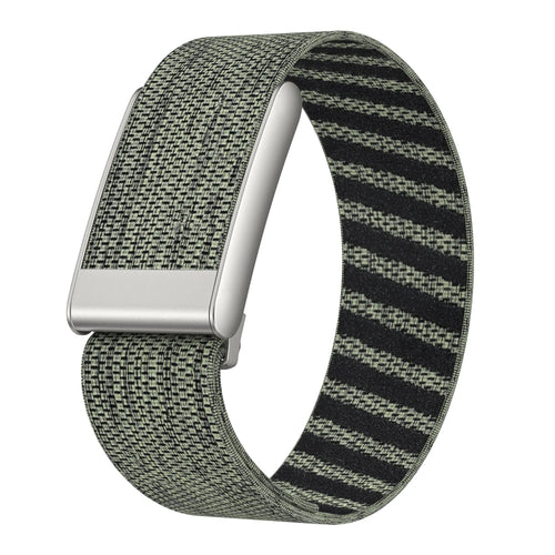 Bracelet nylon compatible avec Whoop 4.0 (gris-vert)