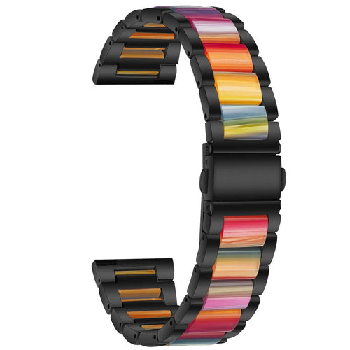 Bracelet résine et acier Amazfit GTS 4 (noir/coloré)