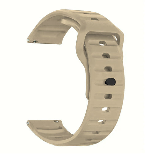 Outdoor Silicone Strap, beige, without a watch, 3/4 front view