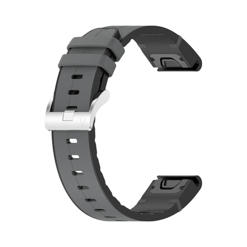 Bracelet cuir hybride Garmin Approach S70 - 47mm (gris)