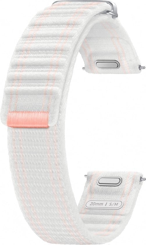 Nylon Fabric Strap, white, without a watch, 3/4 front view
