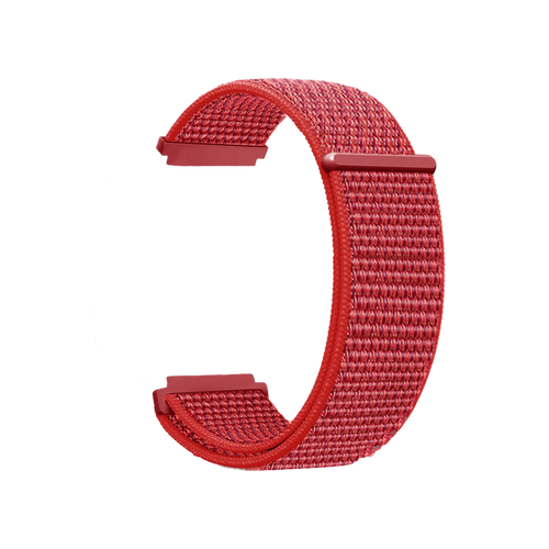 Bracelet nylon Fitbit Versa 3 (rouge)
