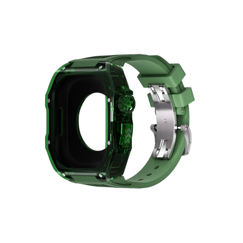 Reqior Apple Watch 45mm Polymer Case with Rubber Strap (Green)
