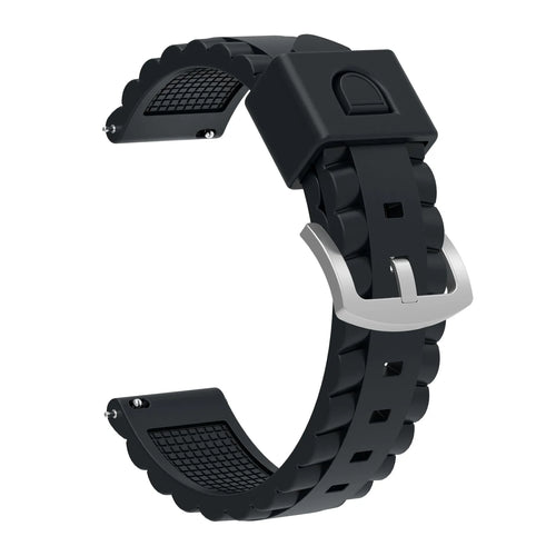 Bracelet silicone ondulé Coros Apex 4 - 46mm (noir)