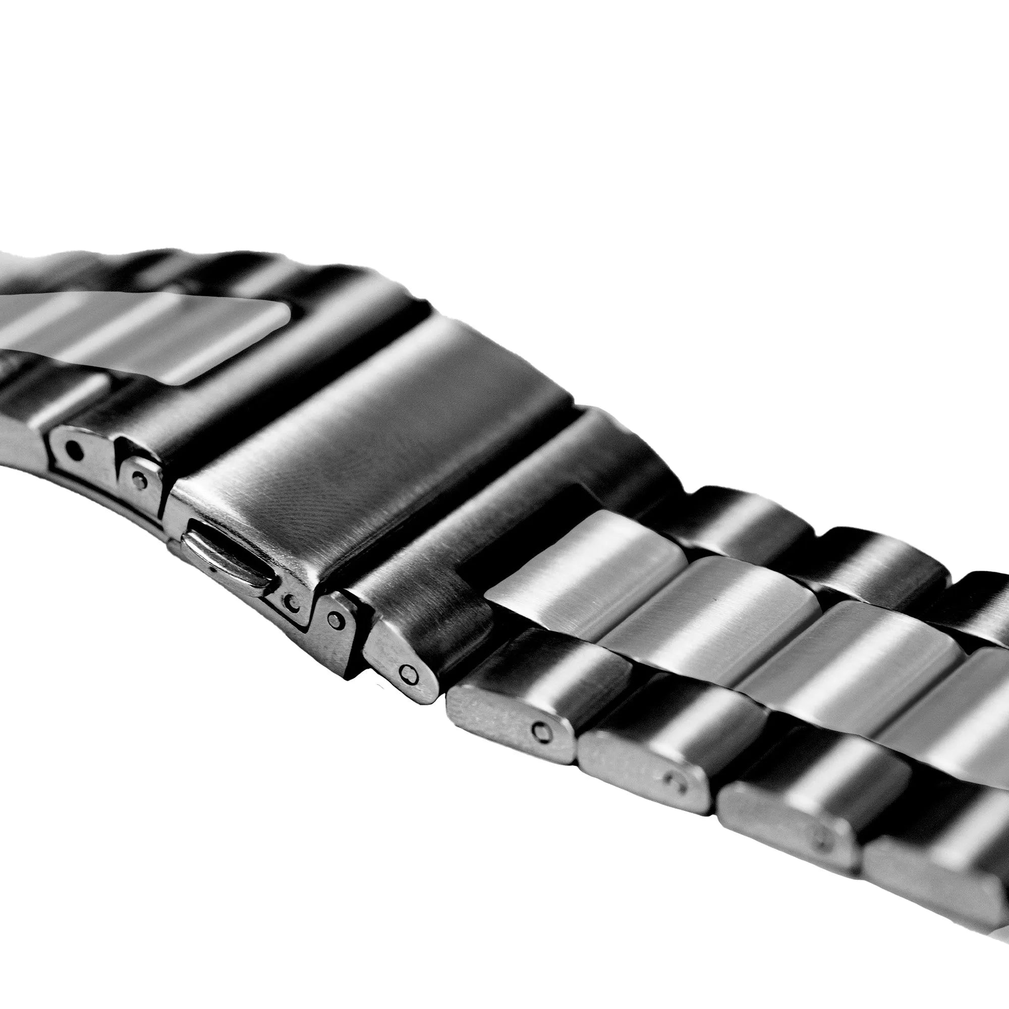 Bracelet acier Apple Watch (noir/argent)