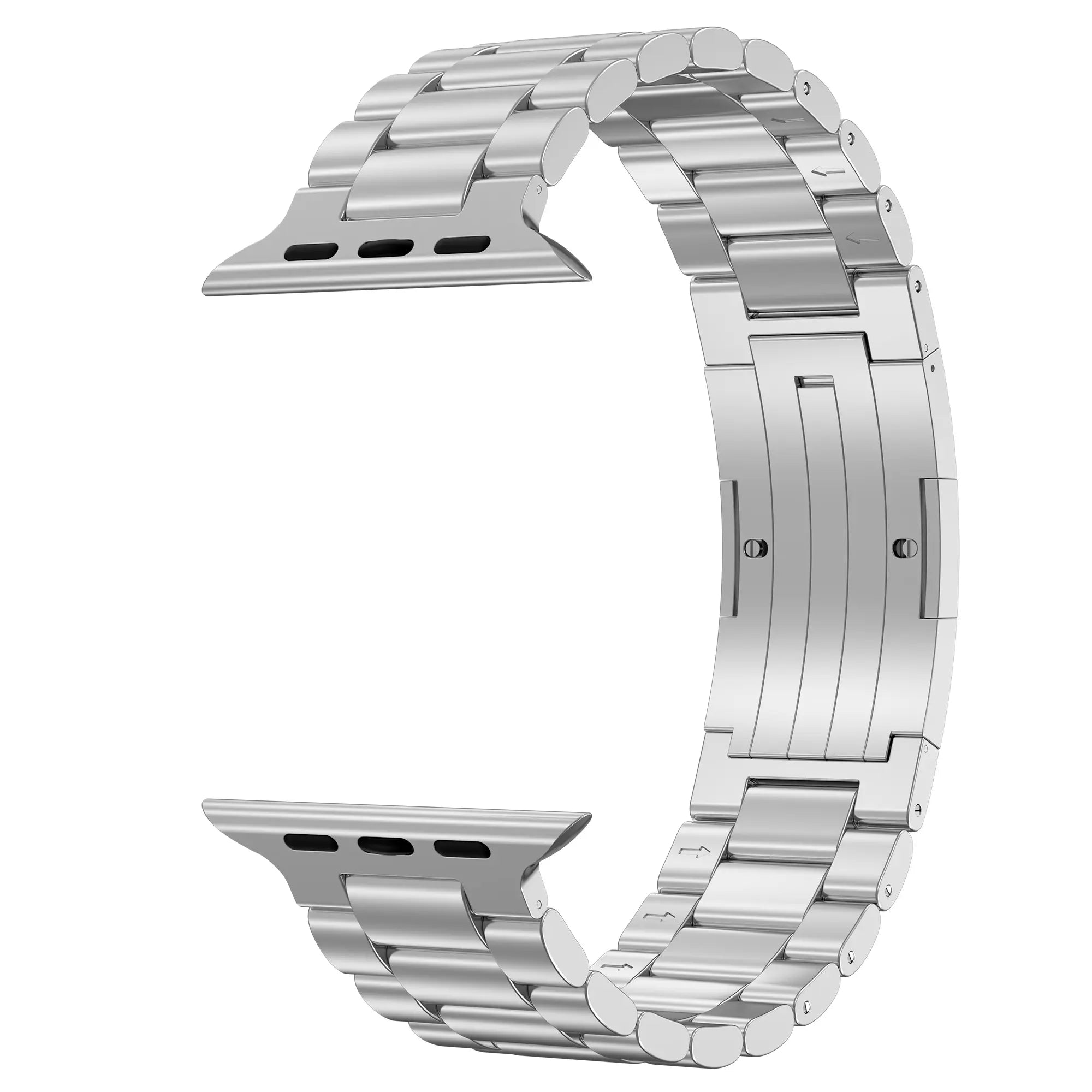 Bracelet acier raffiné Apple Watch (argent)