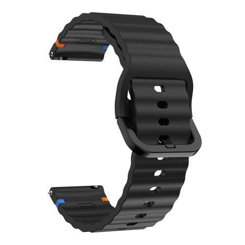 Bracelet silicone Wave Amazfit Bip 6 (noir)