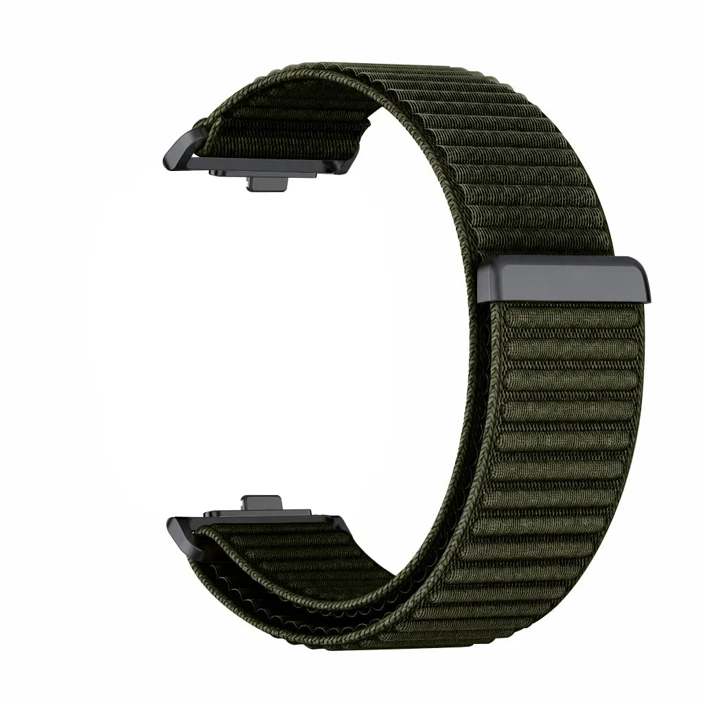 Bracelet nylon ondulé Xiaomi Smart Band 8 Pro (vert foncé)