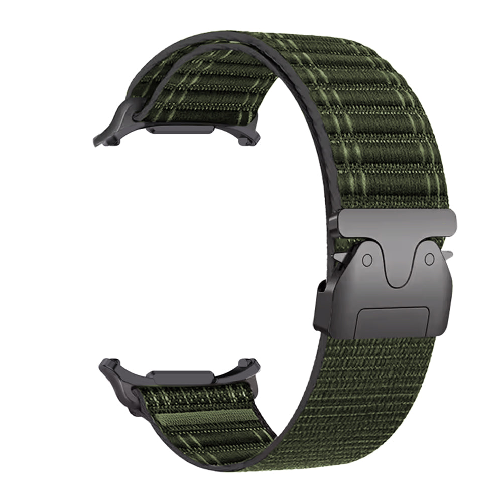 Bracelet nylon wave Samsung Galaxy Watch Ultra avec P-boucle (vert)