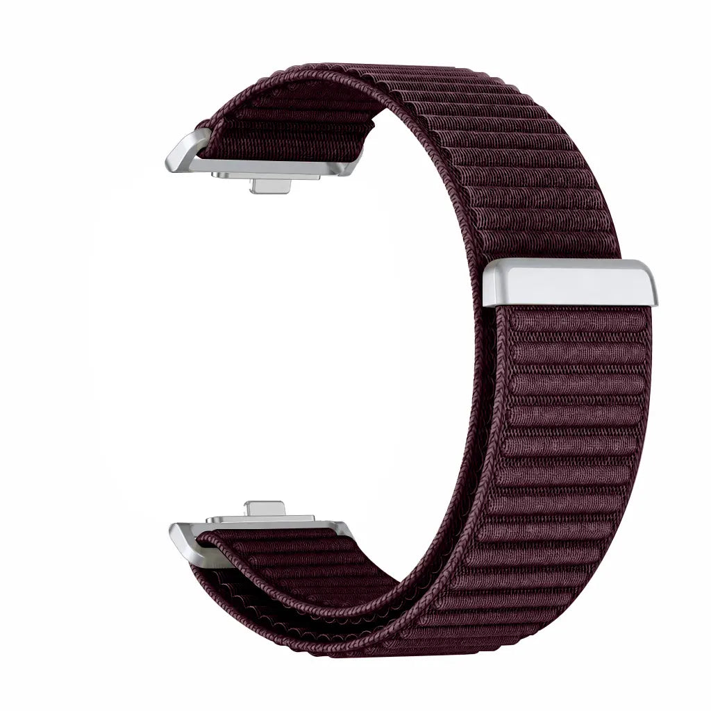 Bracelet nylon ondulé Xiaomi Smart Band 8 Pro (prune)