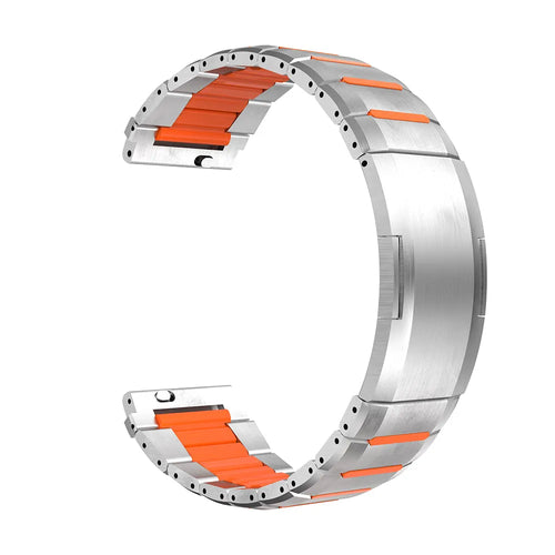 Bracelet acier hybride 'One Push' Oppo Watch X2 (titane/orange)