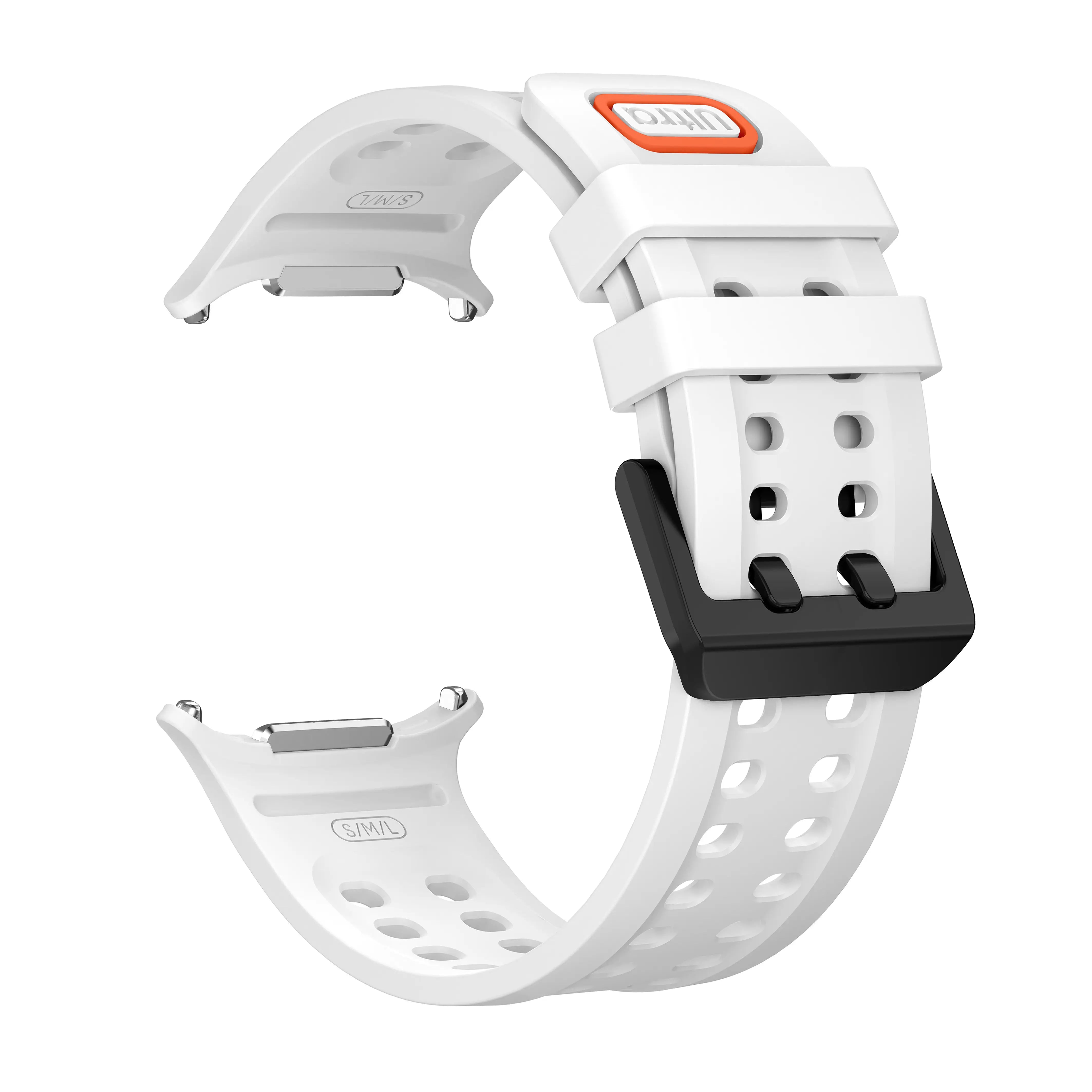 Bracelet silicone Samsung Galaxy Watch Ultra 2 (blanc)