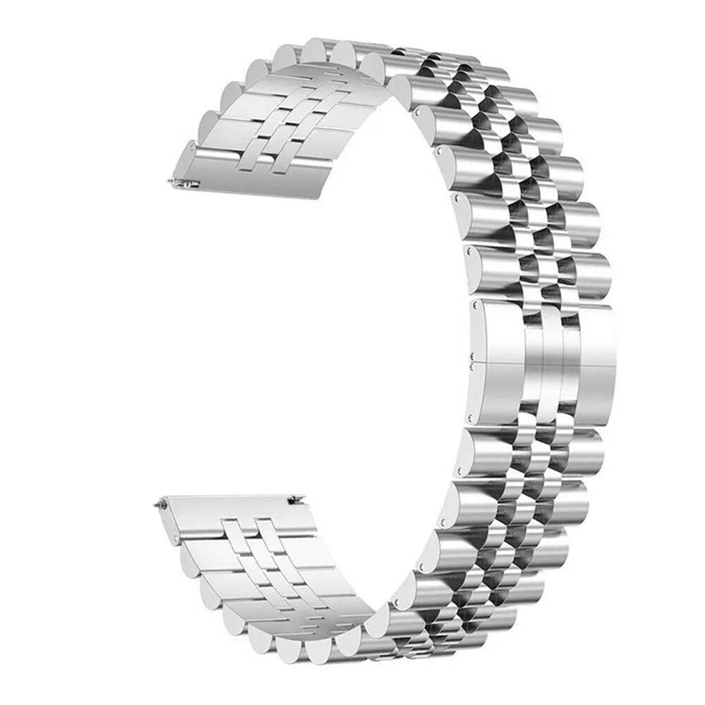Jubilee Steel Strap, silver, without a watch, 3/4 front view