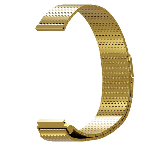 Metal Mesh Strap 'Deluxe', gold, without a watch, 3/4 front view