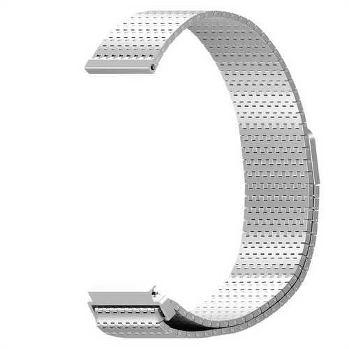 Metal Mesh Strap 'Deluxe', silver, without a watch, 3/4 front view