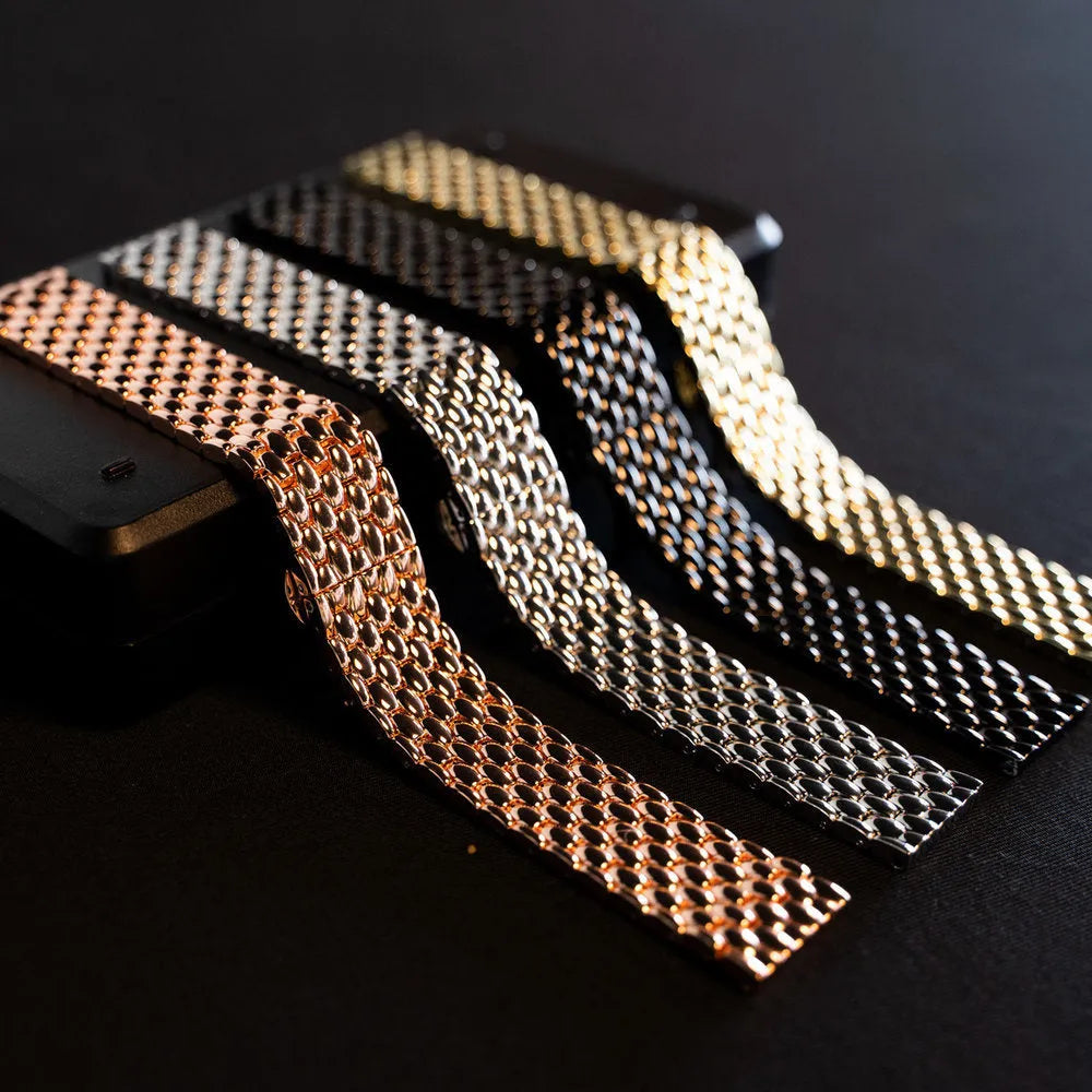 Steel Dragon Strap, silver, without a watch, 3/4 front view