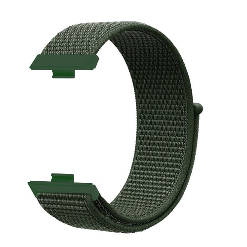 Bracelet nylon Huawei Watch Fit 5 (vert foncé)