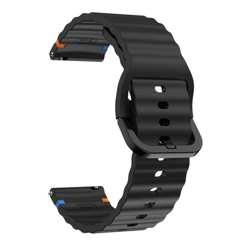 Coros Apex 42mm Wave Silicone Strap (Black)