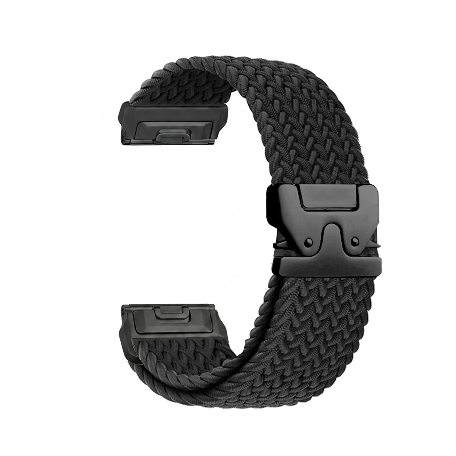 Garmin Forerunner 935 Braided Strap P-Buckle (Black with Black)