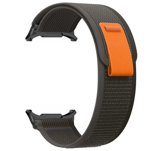 Trail Nylon Strap, black/grey, without a watch, 3/4 front view