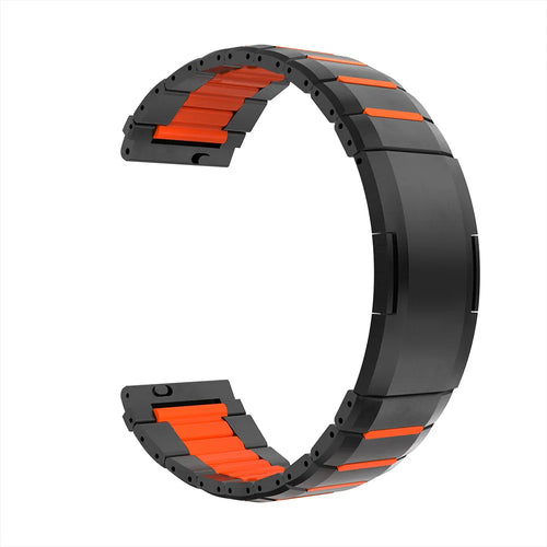 Bracelet acier hybride 'One Push' Polar Grit X Pro (noir/orange)