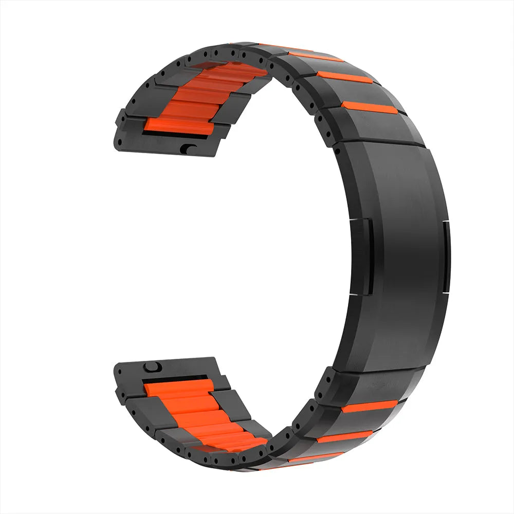 Bracelet acier hybride 'One Push' Polar Grit X Pro (noir/orange)