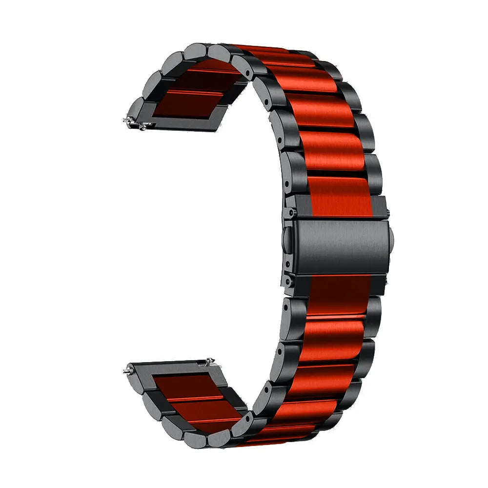 Bracelet acier Garmin Forerunner 170 (noir/rouge)