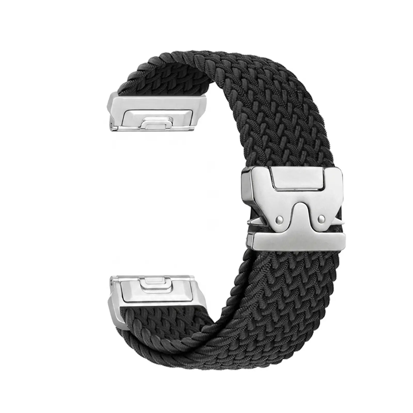 Garmin Instinct Braided Strap P-Buckle (Black with Silver)