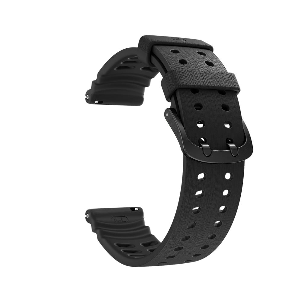 Bracelet silicone grain Polar Grit X2 Pro (noir)