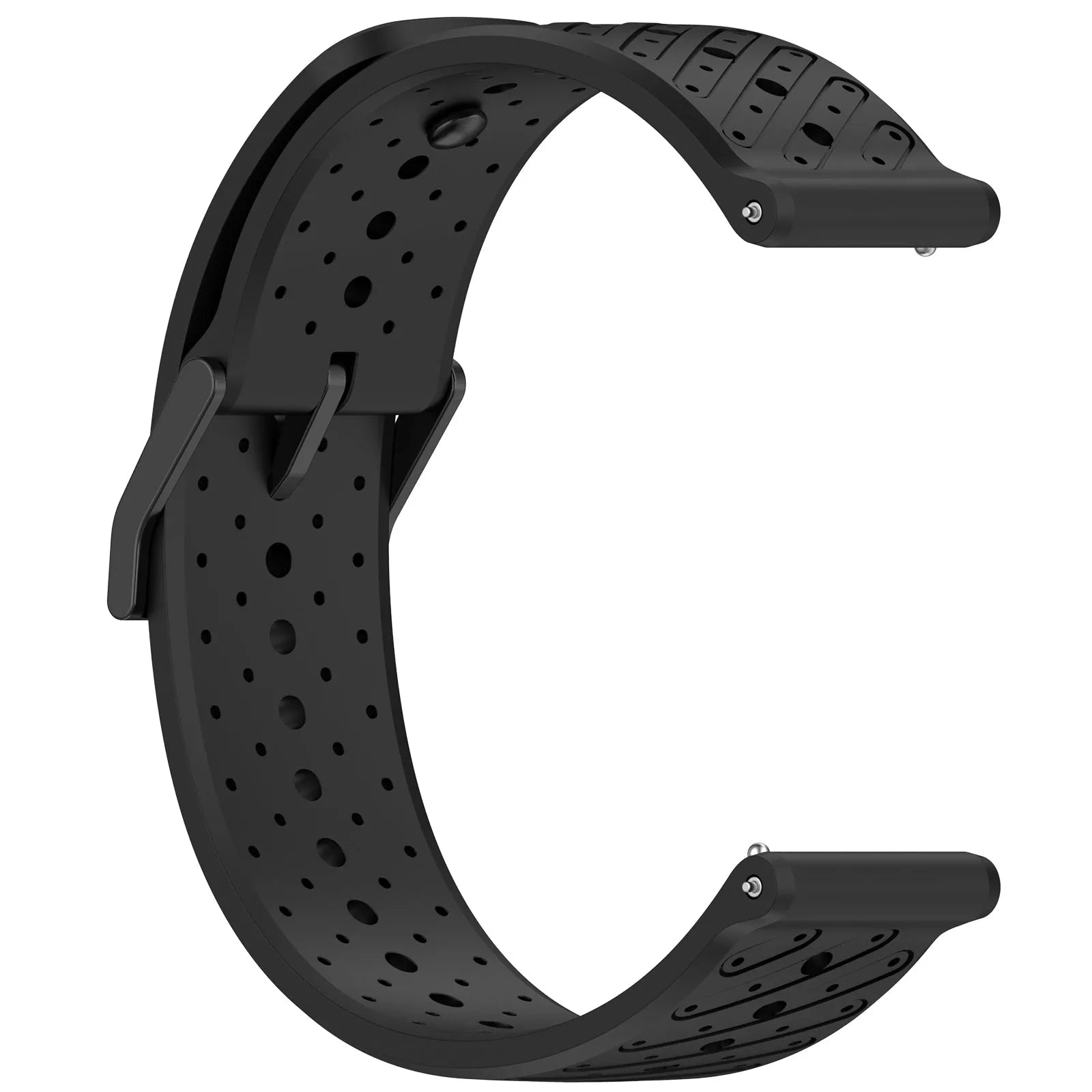 Suunto Race (S) Striped Silicone Strap (Black)
