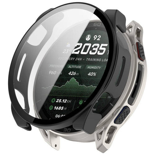Coque rigide avec verre Amazfit Cheetah 2 Ultra (noir)