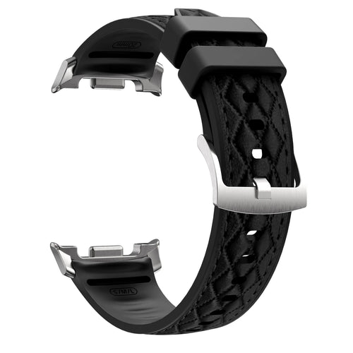 Bracelet cuir hybride diamond Samsung Galaxy Watch 9 - 44mm (noir)