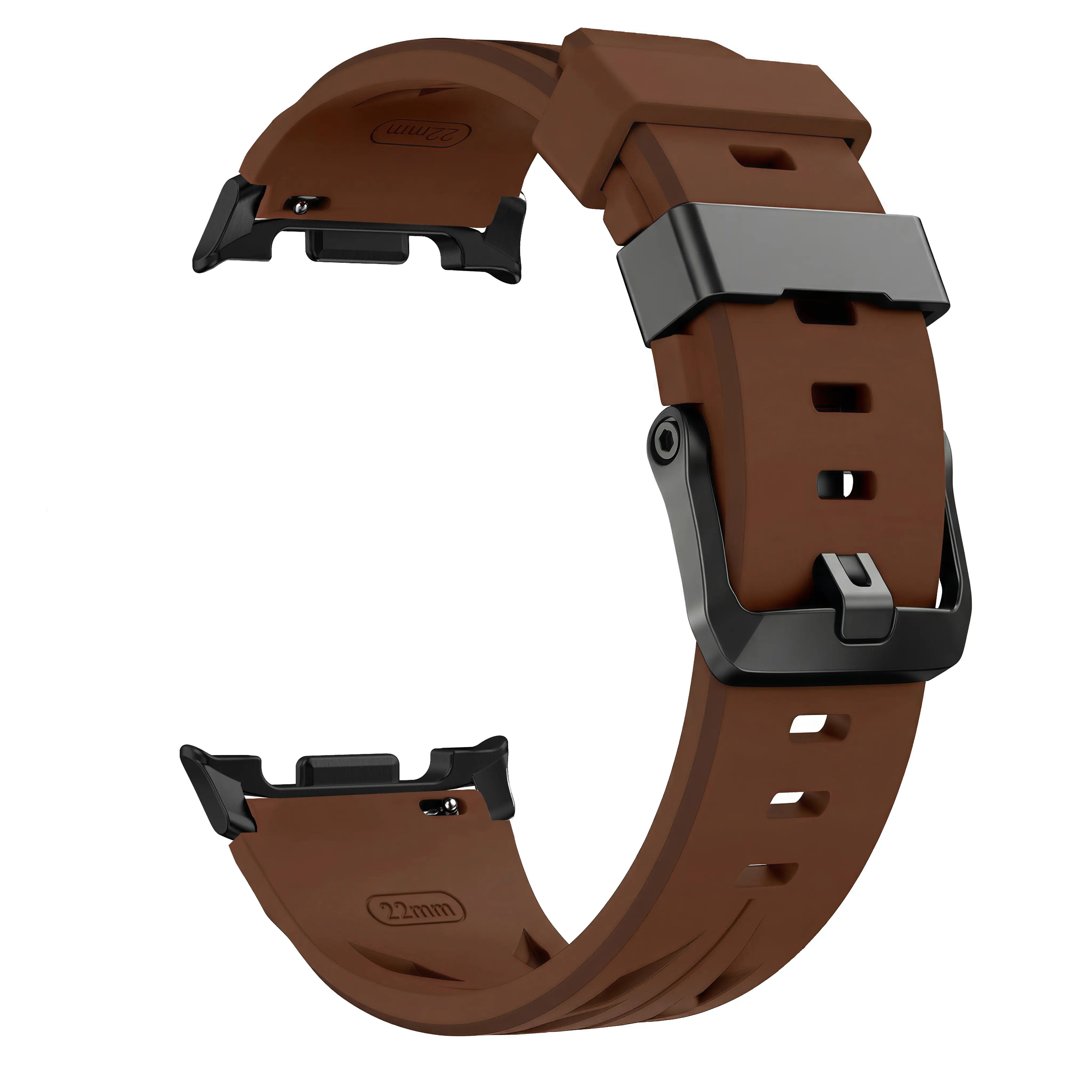 Bracelet silicone race Samsung Galaxy Watch 9 - 44mm (marron)
