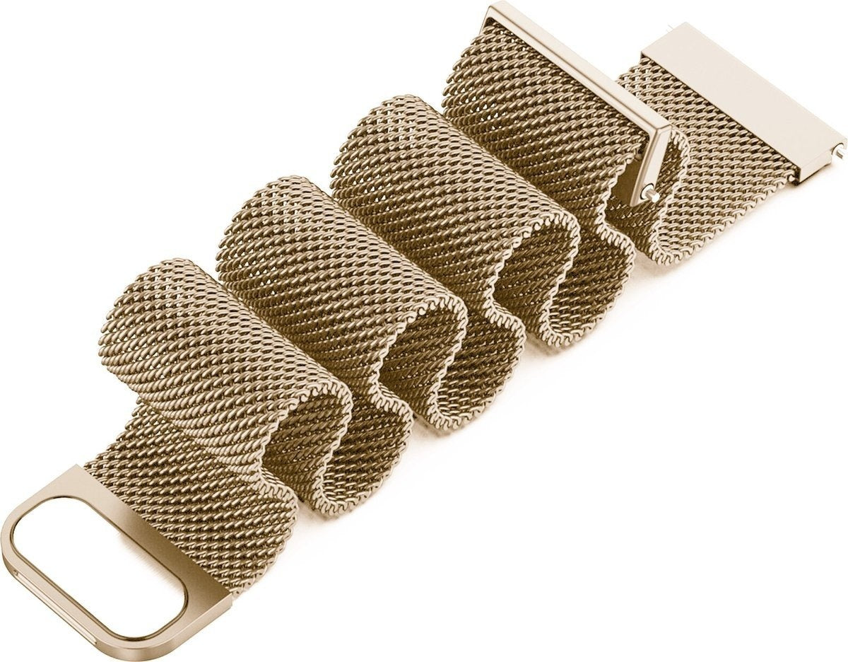 Bracelet montre milanais 20mm - universal (champagne)