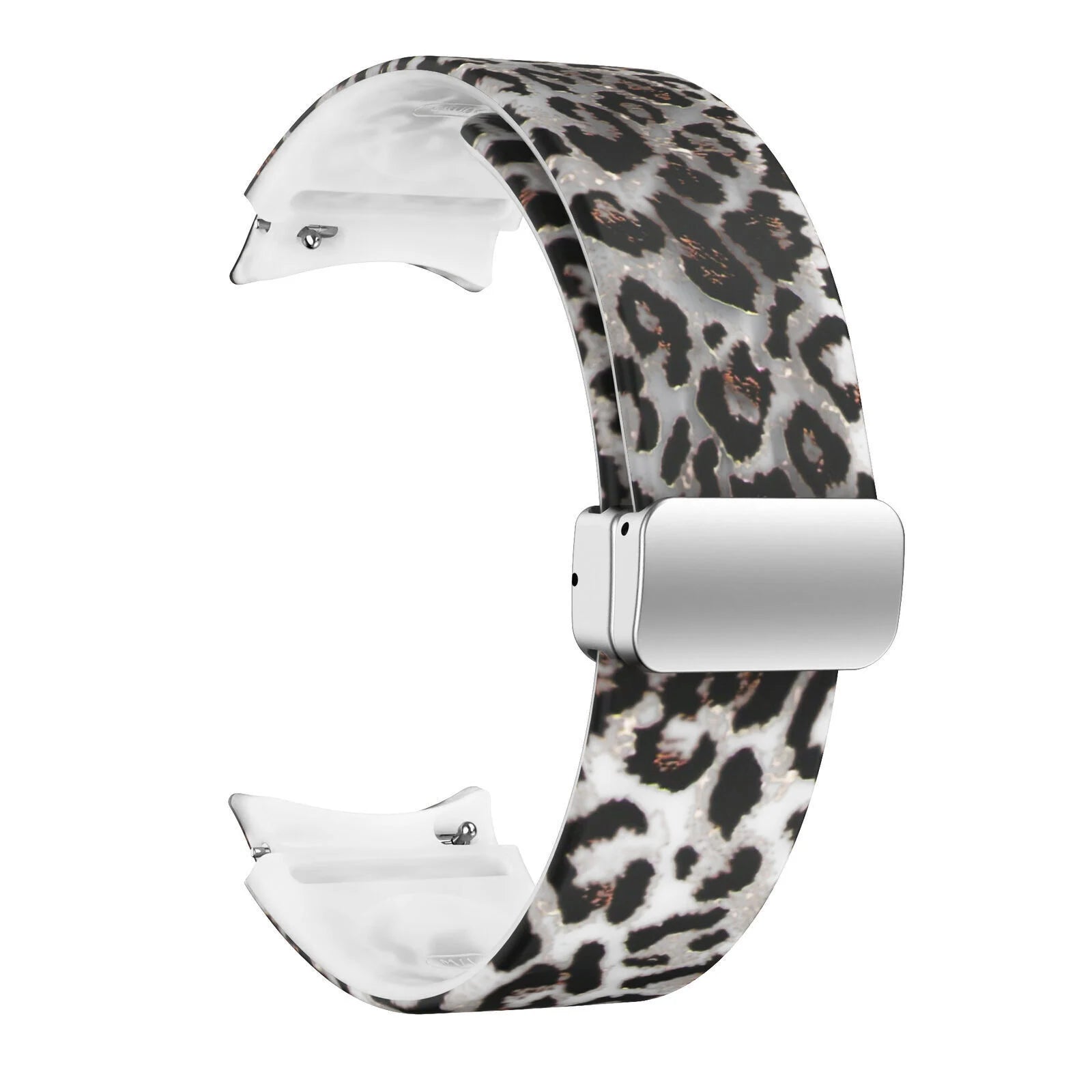 Samsung Galaxy Watch 4 Classic 46mm Glow in the Dark D-Buckle Strap Leopard
