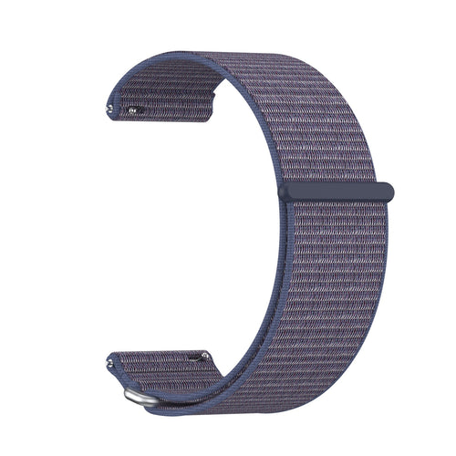 Bracelet nylon Garmin Venu X1 (bleu foncé)