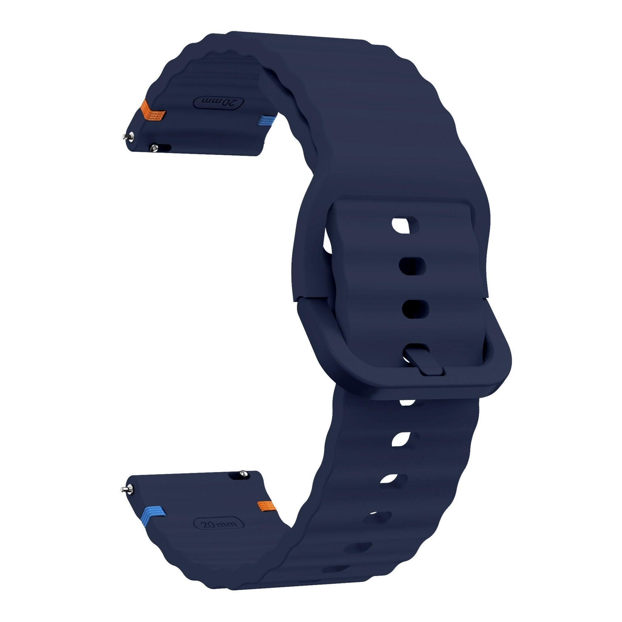 Bracelet silicone ondulé Huawei Watch GT 7 Pro (bleu foncé)