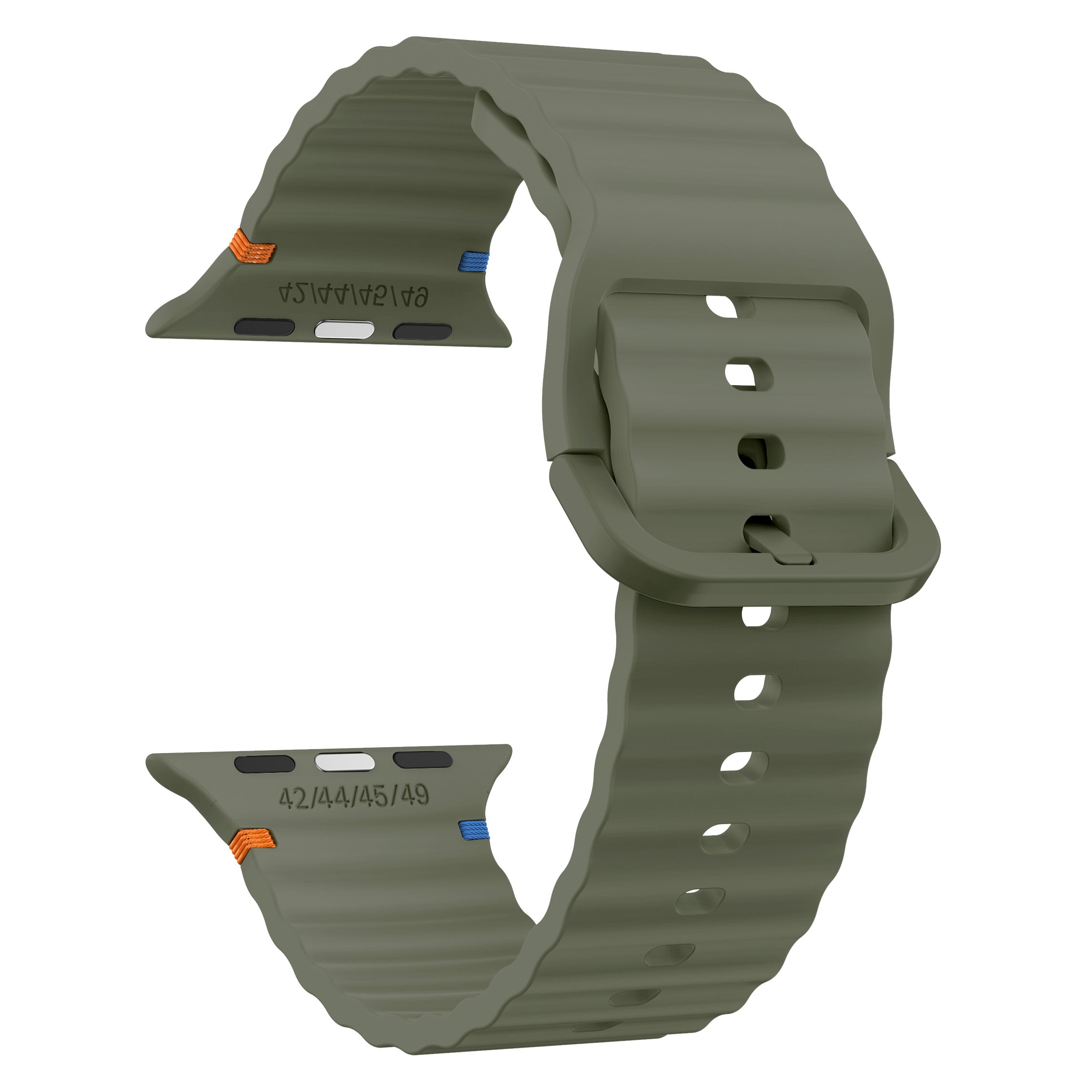 Apple Watch Ultra Wave Silicone Strap (Dark Green)