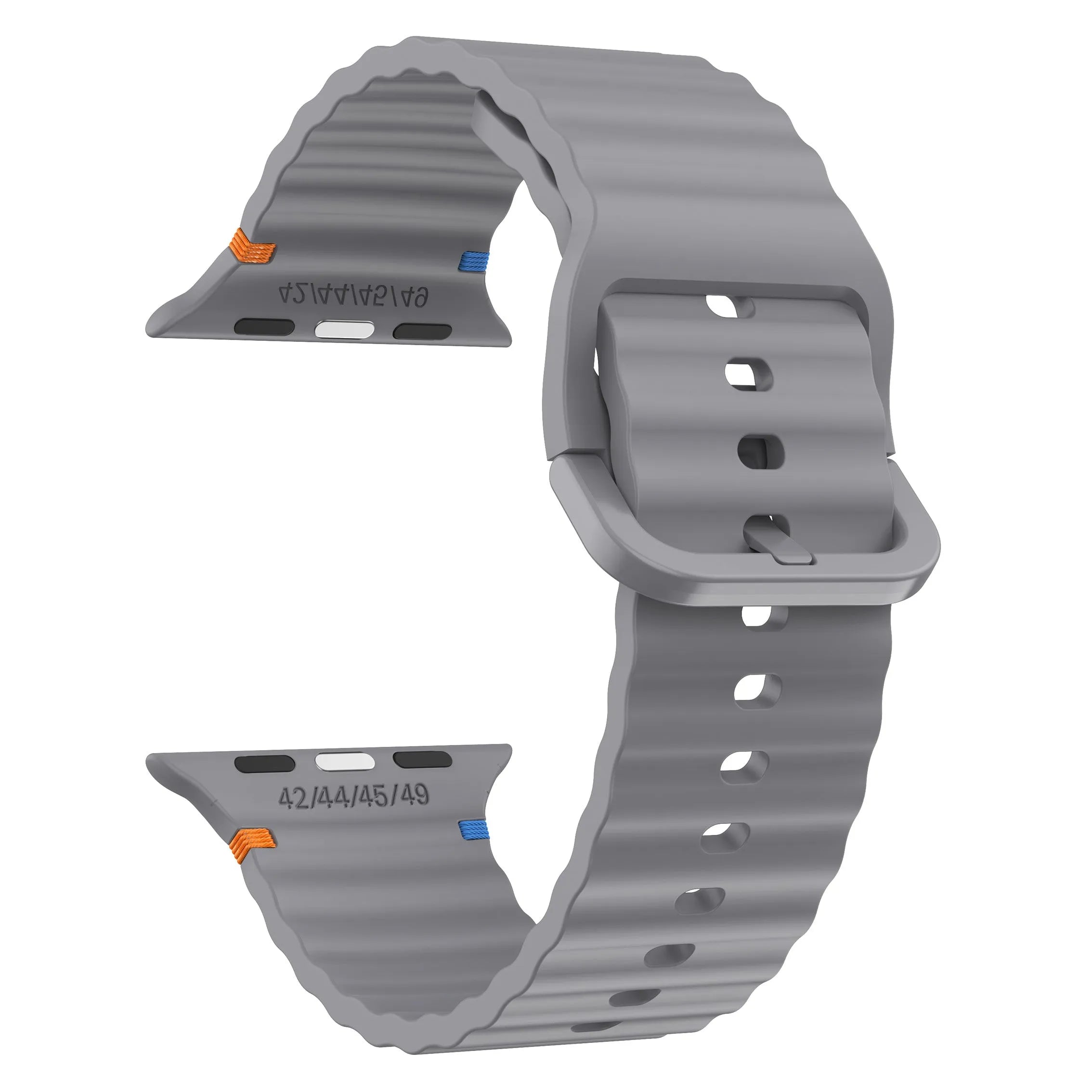 Bracelet Silicone Wave Apple Watch (gris foncé)
