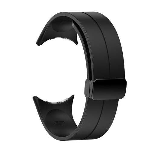 Bracelet silicone à boucle en D Google Pixel Watch 5 - 45mm (noir)