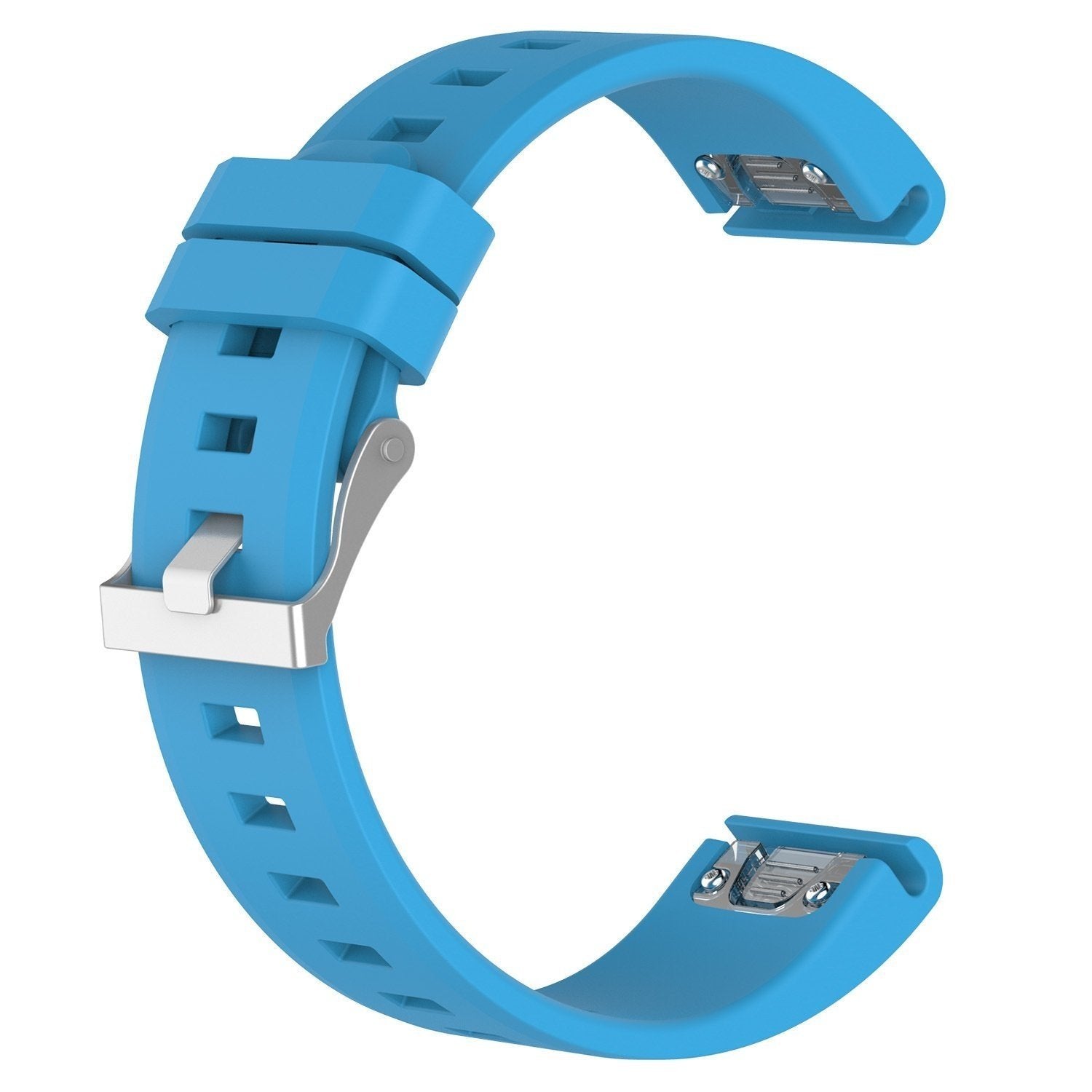 Garmin Forerunner 965 Glossy Silicone Strap (Light Blue)